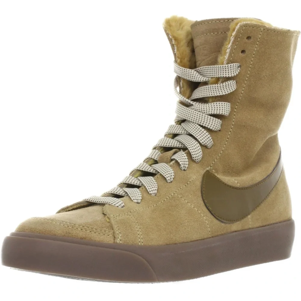 Nike High Roll Leather Blazer Womens Sneaker (Cream) 7.5